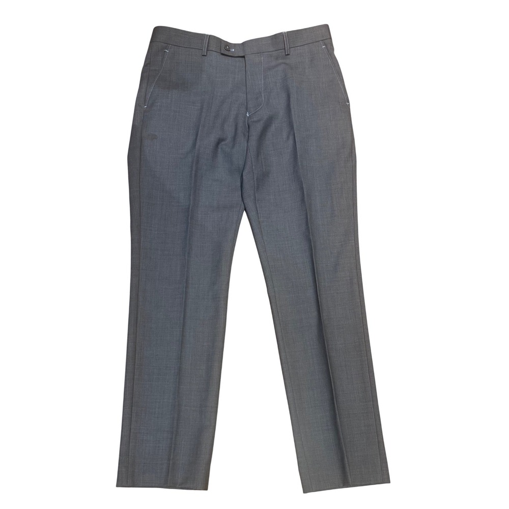 Men's Moods of Norway Made with love Formal Trousers Grey Wool Blend Pants 50